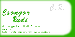 csongor rudi business card